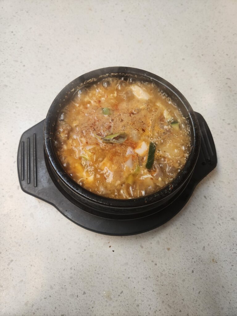 beef tofu soup (소고기 순두부)