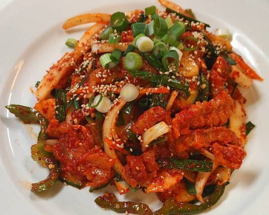 spicy stingray salad (홍어무침)